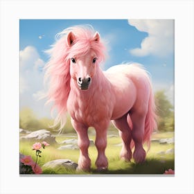 The Pink Pony : If only Ponies came in Pink Canvas Print