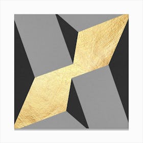 Gray and gold textures 6 Canvas Print