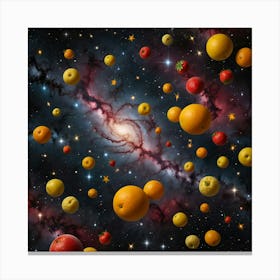 Fruit In Space Canvas Print