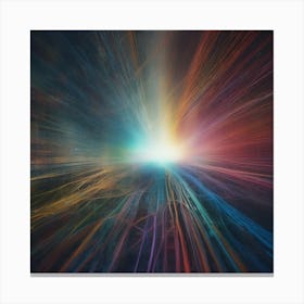 Abstract Light Rays 2 Canvas Print