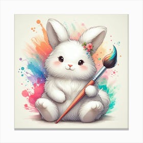 Illustration rabbit Canvas Print
