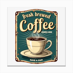 Fresh Brewed Coffee Canvas Print