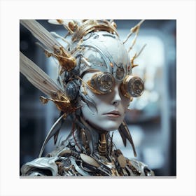 Futuristic Woman Canvas Print