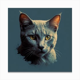 Portrait Of A Cat 6 Canvas Print