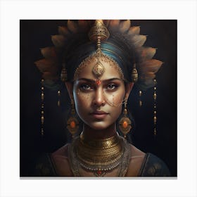 Indian Woman Canvas Print