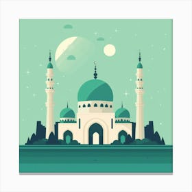 Mosque In The Sky 1 Canvas Print