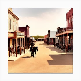 Old West Town 13 Canvas Print