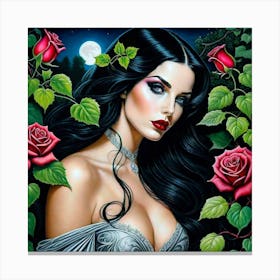 Sex And Roses Canvas Print