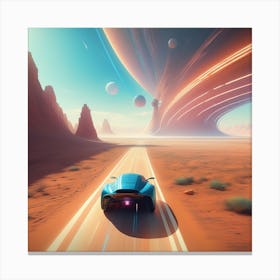 Space Road Canvas Print