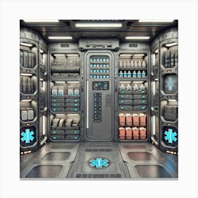 Mars Dominion Mobile Medical Unit Multi Compartment Medical Storage Canvas Print