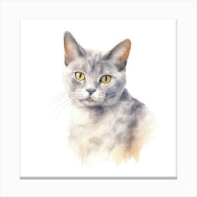 Australian Mist Shorthair Cat Portrait 3 Canvas Print