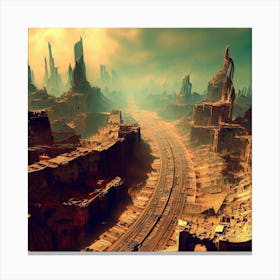 Futuristic City 1 Canvas Print