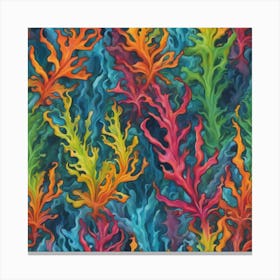 Colorful Seaweed Canvas Print