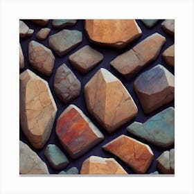 Stone Wall Texture 5 Canvas Print