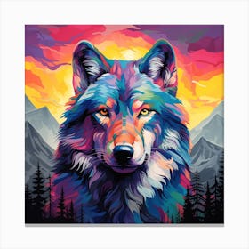 Wolf dream Canvas Print