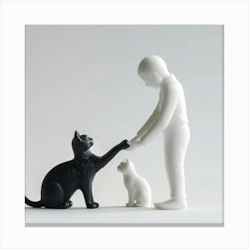 Cat And Dog Canvas Print