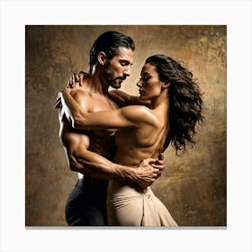 Dancers In Love Canvas Print