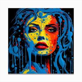 Splatter Girl 5 Canvas Print