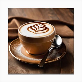 Latte Art Canvas Print