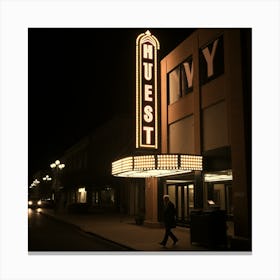 Ivy Theatre At Night Canvas Print