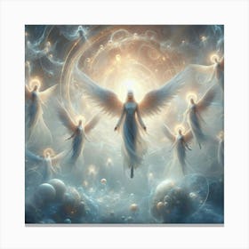 Angels In The Sky 7 Canvas Print
