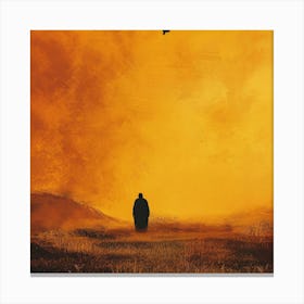 Man In The Desert 2 Canvas Print