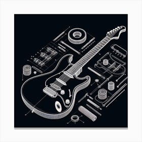 Electric Guitar Canvas Print