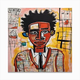 Afro-American Boy Canvas Print