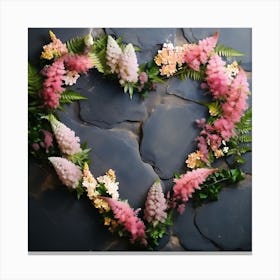 Heart Of Flowers 3 Canvas Print