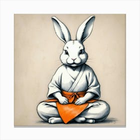 Samurai Bunny 1 Canvas Print