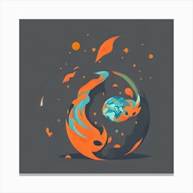 Fire And Earth Canvas Print