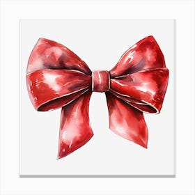 Red Bow 2 Canvas Print