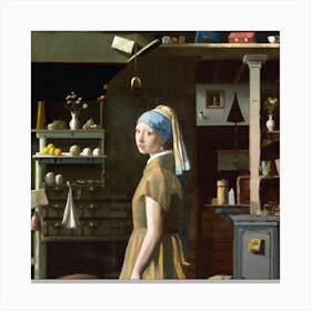 Girl With A Pearl Earring 1 Canvas Print