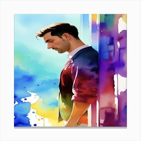 Trendy Man Canvas Print