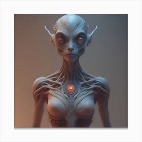 Alien Commander Canvas Print