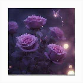 Purple Roses 1 Canvas Print