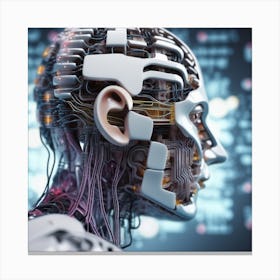 Humanoid Robot 9 Canvas Print
