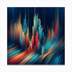 Abstract City Skyline Canvas Print