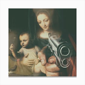 Unbelievable #10 The Madonna Of The Carnation Canvas Print