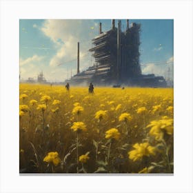 Field Of Yellow Canvas Print