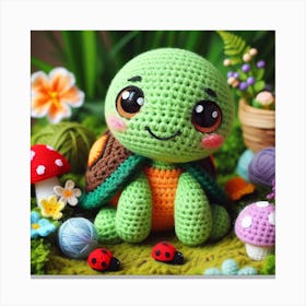 Amigurumi, turtle 1 Canvas Print