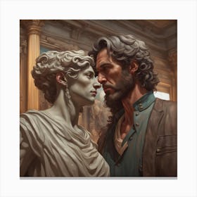 Man And A Woman Canvas Print