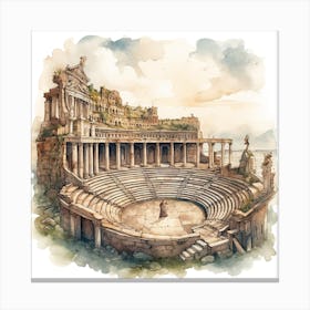 Roman Theatre Canvas Print