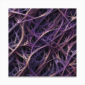 Purple Fibers Canvas Print