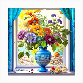 Flowers In A Vase 47 Canvas Print