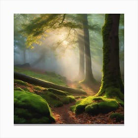 Mossy Forest Canvas Print