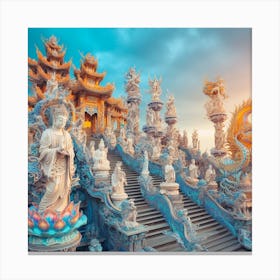 Chinese Buddhist Temple Canvas Print