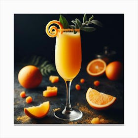 Orange Juice Cocktail Canvas Print