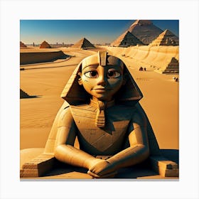 Egyptian Statue 1 Canvas Print