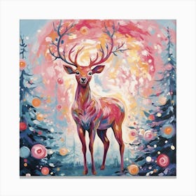 Deer In The Forest 8 Canvas Print